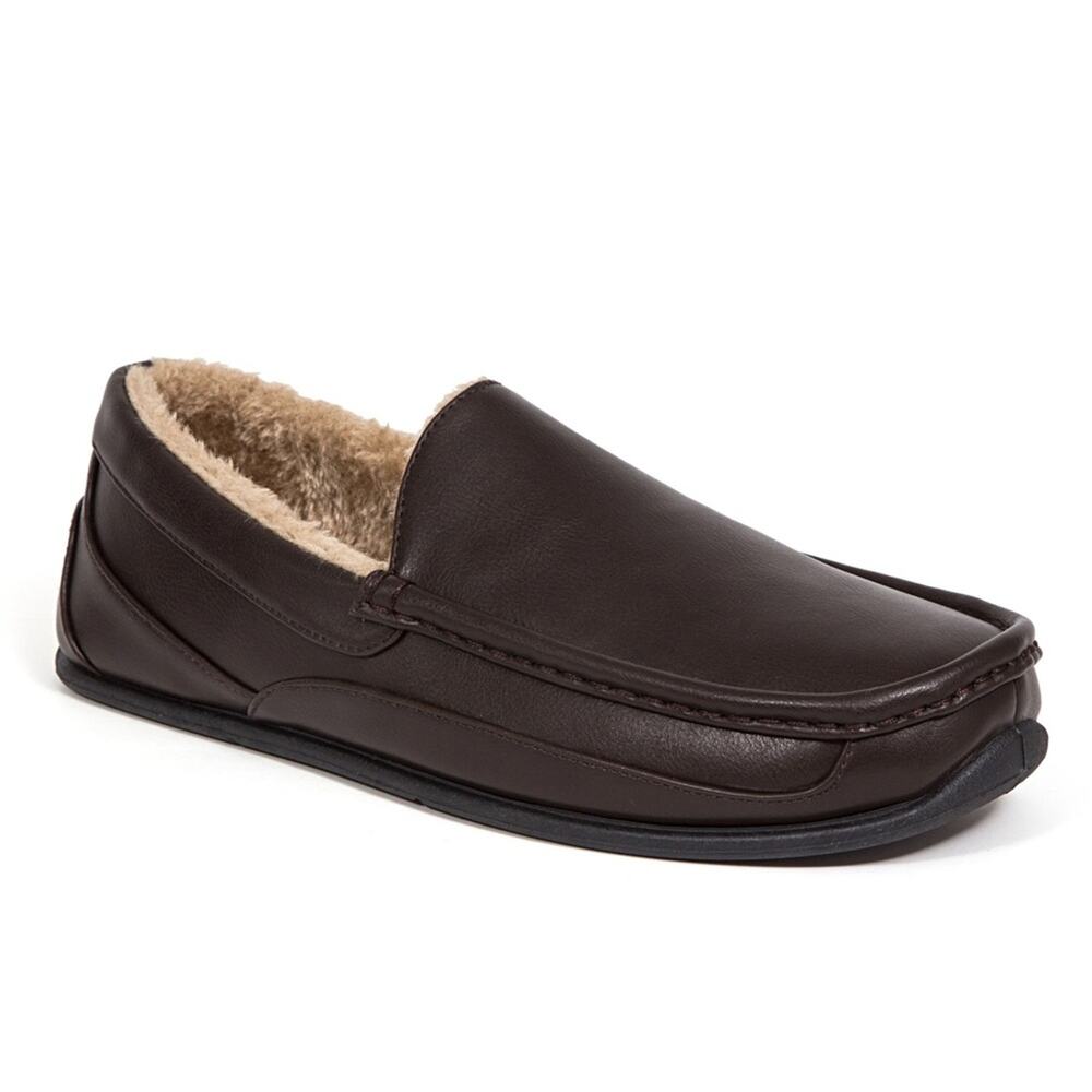 DEER STAGS SPUN S.U.P.R.O. Sock Cozy Moccasin Slippers Brown Men’s Size 10